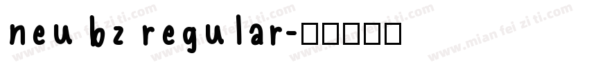 neu bz regular字体转换